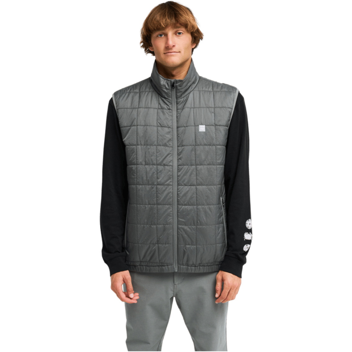 2026 Billabong Mens Rockies Puffer Vest EBYJK00157 - Pewter
